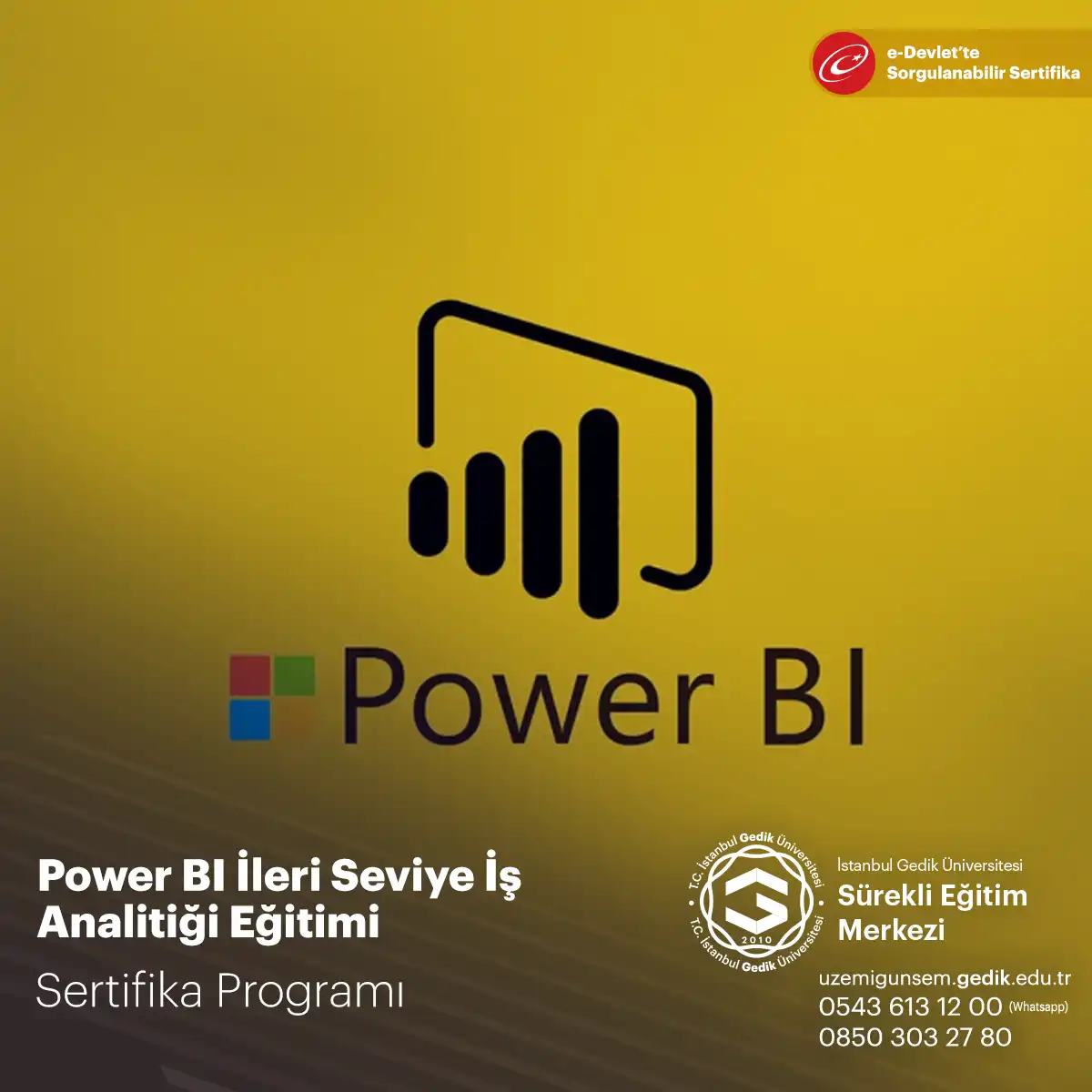 Power BI İleri Seviye İş Analitiği Eğitimi 